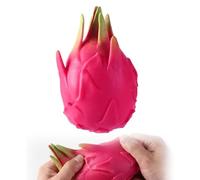 Fruit du Dragon Souple, 2026 : Nouvelles balles Anti-Stress réalistes en Forme de Fruit, Jouet Anti-Stress, Fruit du Dragon géant Souple, Rebond Lent, pour Adultes