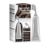 Fruit Essence Hair Te teinture Peigne, Extrait de plante naturelle Essence des cheveux, sans ammoniac, pour les hommes et les femmes tous les types de cheveux (Brown Black)