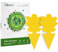 Fruit Fly Trap Jaune Collant Champignon mouchard Tueur pour intérieur et extérieur Plante Insecte Catcher pour Les Mouches Blanches, moustiques, moucherons Champignon, Insectes Volants, 18 PCS