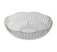 Fruit Holder For Kitchen Countertop - PET Material 25x25x7.3cm | Snack Tray Fruit Tray, Decorative Produce Bowl | Modern Table Centerpiece Fruits Serving Dish For Home Dining Room Kitchen Decor
