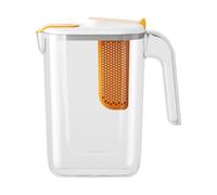 Fruit Infuser Water Pitcher - Récipient transparent de 2600 ml | Plateau de boisson surdimensionné résistant à la chaleur avec noyau intégré pour thé froid, boissons détox aromatisées, usage quotidien