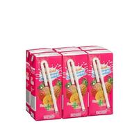 Fruit + lait tropical Hacendado sans sucres ajoutés - lot de 6 - 6 mini briques de 200 ml