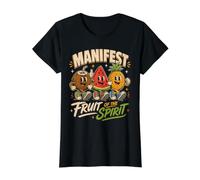 Fruit manifeste de l'esprit : des Fruits tropicaux Heureux T-Shirt Graphique avec Valeur