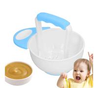 Fruit Masher Bowl - Bol de ponçage des aliments anti-dérapant avec tige | Broyeur d'aliments anti-calcaire pour préparation de repas Easy Puree & Kids