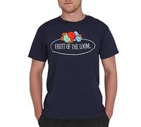 Fruit of the Loom 011036 T-Shirt, Bleu (Deep Navy AZ), L Homme