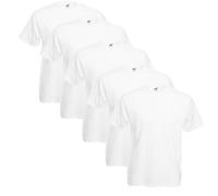 Fruit of The Loom 5-Pack Valueweight T-Shirt, Blanc., XXL