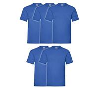 Fruit of the Loom 5 paquet de Valueweight T, 5 x Royal, XXXL