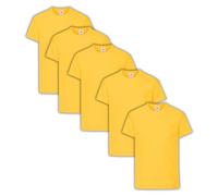 Fruit of the Loom 61-019-0 T-Shirt, Blanc, 9-11 Ans (Lot de 5) Garçon