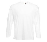 Fruit of the Loom T-shirt à manches longues 61-038-0 Blanc XXXX-Large