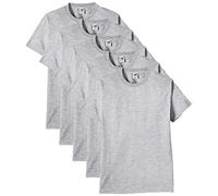 Fruit of the Loom - 61-212 - T-shirt (Lot de 5) - Homme - Gris (Erika-Grau) - Taille: XL