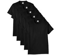 Fruit of the Loom - 61-212 - T-shirt (Lot de 5) - Homme - Noir - Taille: XL