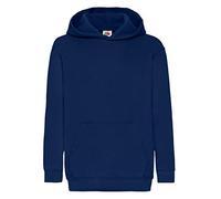Fruit of the Loom 62-043-0 Sweat Shirt à Capuche Mixte Enfant - Bleu (Bleu marine) - 14-15 Ans