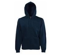 Fruit of the Loom - 62-062-0 - Sweatshirt a capuche avec zip - Homme - Bleu (Bleu marine intense) - M (Taille fabricant: Medium)