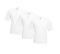 Fruit of the Loom 63-402-0 Polo, White (White 30), 5XL (Lot de 3) Homme