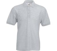 Fruit Of The Loom 65/35 Herren Piqué Polo-Shirt, Kurzarm BC388 (3XL) (Hellgrau)