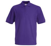 Fruit of the Loom 65/35 Polo, Violet, XXL Homme