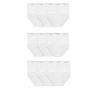 Fruit of the Loom Basic White Brief Multipack Slip (Lot de 9) Homme