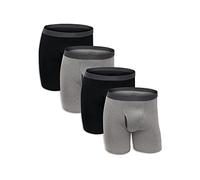 Fruit of the Loom Boxer Coolzone Premium Boxeur ajusté, Noir/Gris (Lot de 4), L Homme