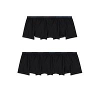 Fruit of the Loom Boxer et boxer en coton extensible pour homme (standard et grand homme), Lot de 7 caleçons boxeurs noirs, Medium