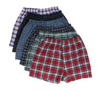 Fruit Of The Loom Boxers Tartan Pour Hommes Assortis (Paquet De 6)