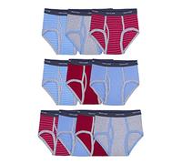Fruit of the Loom Boys' Big Cotton Brief (Multipack), Assorted (Pack of 10), Large