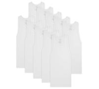 Fruit of the Loom Boys' Big Cotton Tank Top Undershirt (Multipack), White (Pack of 7), L