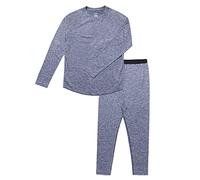 Fruit of the Loom Boys' Performance Thermals Underwear Set, Blue Cove Heather, 18