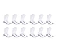 Fruit of the Loom – Chaussettes décontractées pour homme – Blanc/Gris – Taille 6-12