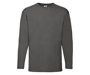 Fruit of the Loom Chemise à manches longues Valueweight pour homme + Sac en tissu Web-Textilien24 - Tailles S, M, L, XL, XXL, 3XL, 4XL, 5XL - Plusieurs coloris disponibles, M