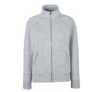 Fruit of the Loom Cintré Femmes Gris Uni Blanc ou Noir Complet Zip Sweat Veste
