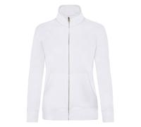 Fruit of the Loom Cintré Femmes Gris Uni Blanc ou Noir Complet Zip Sweat Veste