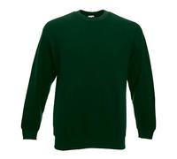 Fruit of the Loom - Classique - Sweat-Shirt - Homme - Vert - Vert bouteille - Taille: L