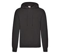 Fruit of the Loom Classique Sweatshirt à Capuche, Noir, XL Homme
