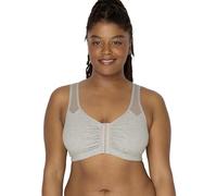 Fruit of the Loom Soutien-Gorge de Sport Confortable avec Fermeture à l'avant et Bretelles en Maille, Noir, Gris mélangé, Size: 42 Femme