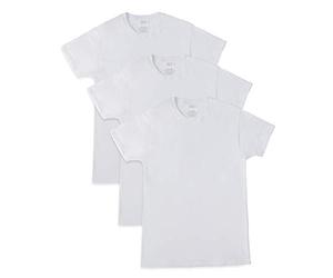 Fruit of the Loom Cooling Undershirts, Quick Dry & Moisture Wicking sous-vêtement, Blanc glacé, S (Lot de 3) Homme