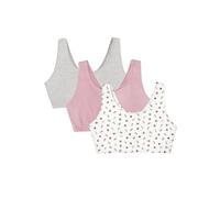 Fruit of The Loom Cotton Tank Bra for Women-Ultimate Comfort & Breathable Fit, Dancing Rosebuds/Lilas/Grey