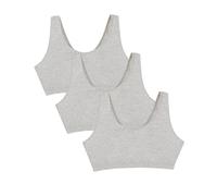 Fruit of the Loom Cotton Tank Bra for Women-Ultimate Comfort & Breathable Fit Soutien-Gorge de Sport, Opaque, Gris, 4 (Lot de 3) Femme