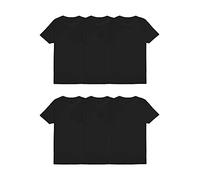 Fruit of the Loom T- Shirt Stay Tucked Crew, Standard-Lot de 6 Noir, XL Homme