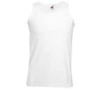 Fruit of the Loom Débardeur de sport, t-shirt sans manches, pour hommes, blanc, M