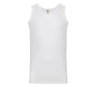 Fruit of The Loom Débardeur de Sport, t-Shirt sans Manches, pour Hommes, Blanc, M