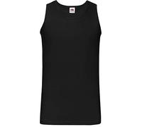 Fruit of the Loom Débardeur homme en coton – sans manches – Noir XL