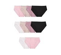 Fruit of the Loom Eversoft Bikini Underwear, Tag Free & Breathable sous-vêtement de Style, Lot de 10 Tons de Coton Assortis, Femme
