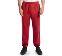 Fruit of The Loom Eversoft Fleece Elastic Bottom Sweatpants with Pockets, Relaxed Fit, Moisture Wicking, Breathable Pantalon de survêtement, Base élastique Rouge, S Homme