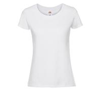 Fruit of the Loom Femme Anneaux Filé En Coton Premium Iconique 195 T-Shirt