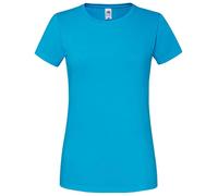 Fruit of the Loom Femme Anneaux Filé En Coton Premium Iconique 195 T-Shirt