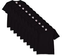 Fruit of the Loom Heavy Cotton 10 Pack Tee T-Shirt, Noir (Black 36), Medium (Lot de 10) Homme