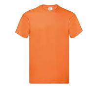 Fruit of the Loom Original Lot de 5 t-shirts pour homme, Orange, XL