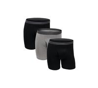 Fruit of the Loom Premium Tag-Free Cotton Underwear (Regular Slips, Big Man-Lot de 3-Noir/Gris, 4XL 4) Homme