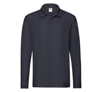 Fruit of the Loom Hommes Manches Longues Cotton Polo Piqué S-3XL