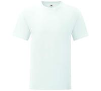 Fruit of the Loom Iconic T Homme T-Shirt Manches Courtes Blanc S 100% Coton Slim Fit